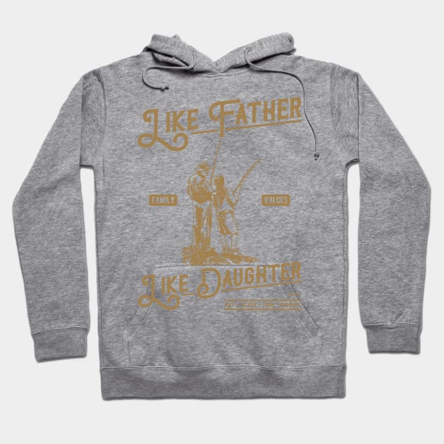 Like Father Like Daughter Fishing Hoodie by JakeRhodes